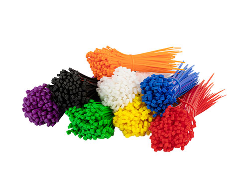 Electriduct Nylon Cable Ties - 11" Self-Locking Zip Ties Multi Color: (Blue, Red, Green, Yellow, Fuchsia, Orange, Gray, Purple) - 500 Pack