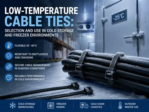 Low-Temperature Cable Ties: Selection and Use in Cold Storage and Freezer Environments