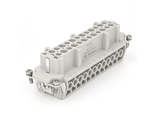 24Pin heavy duty rectangular connectors screw insert for hot runnner temperature controller
