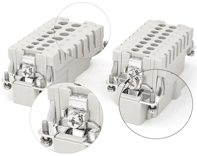 32 PIN male industrial heavy duty connectors